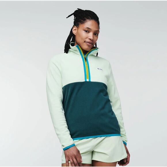 COTOPAXI Amado Fleece Pullover Teal Blue Mint Green Sz L {3J7} - Picture 1 of 6